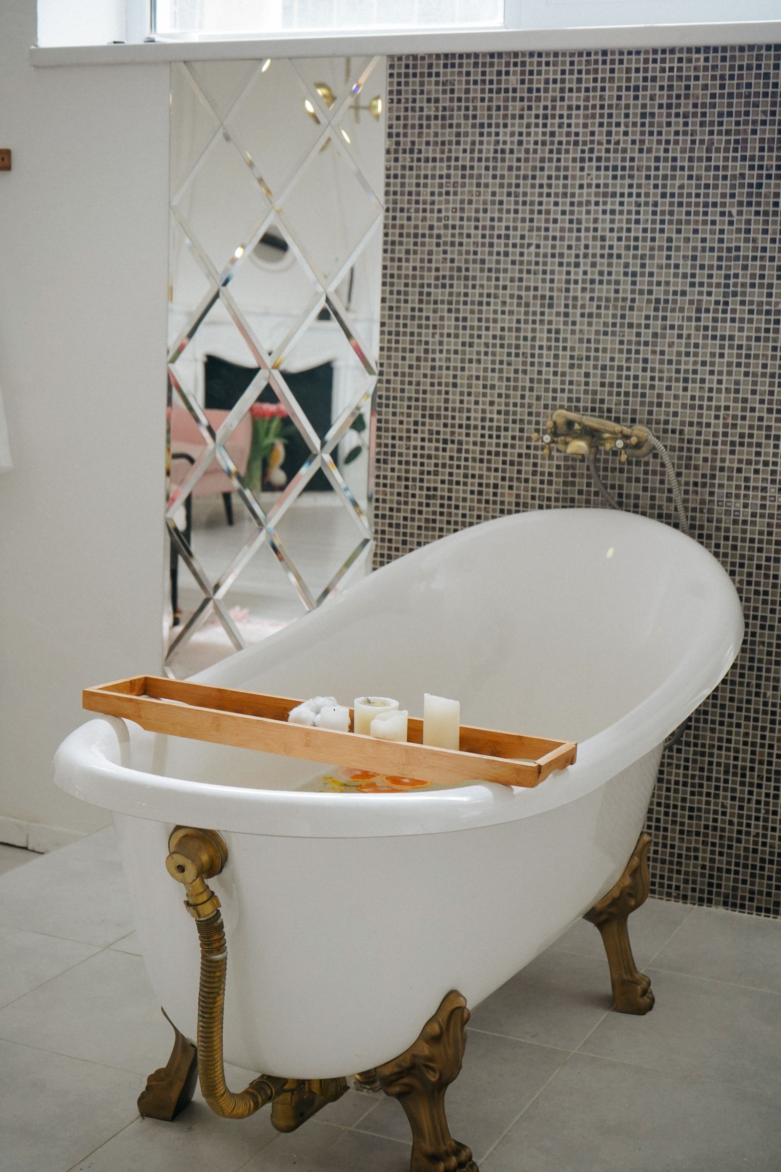 Candlelit bath ritual